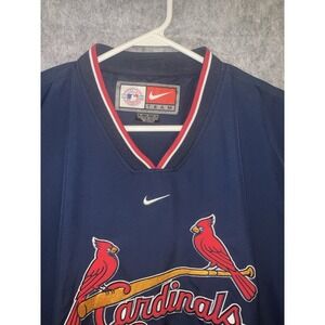 St Louis Cardinals Windbreaker Medium Nike Pullover Center Swoosh Embroidered
